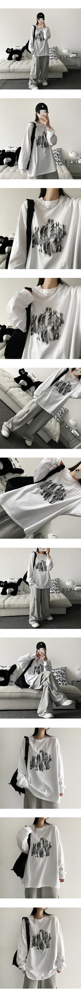 Blackout Boxy Long Sleeve Tee