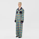 (M) Cheerful Grid PJ Shirts