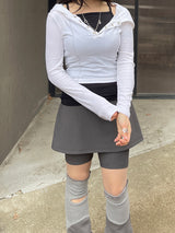 ゴープコアスパンデックスストラップスカートレギンス / Gorpcore spandex Strap Skirt Leggings