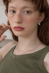 3ペンダントポイントウィズスリムチェーンネックレス/3 pendant point with slim chain necklace