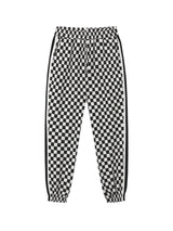 0 3 checkerboard jogger pants - BLACK (6683341291638)