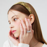 BOLD RIBBON SILVER RING