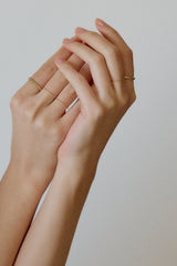 [14K] line ring (1mm)