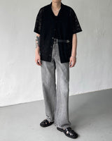 SIXレイワイドデニムジーンズ / SI X-ray wide denim Jeans