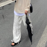 ロングレイヤードUネックタンクトップTシャツ