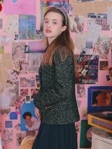 STUDENT FIT TWEED JACKET_BLACK (6612506869878)