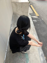 トゥインクルスターレタリング半袖シャツ / Twinkle star lettering short-sleeved shirt