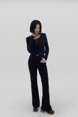 カービーブーツカットパンツ / no.2371 Kirby Bootcut Pants (5color)