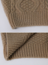 Velvet Ribbon Cable Knit Cardigan (3color)