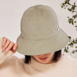 VA Square Stud 6-Panel Bucket Hat / Lightkhaki
