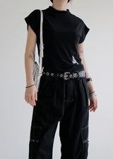 アルファベットショートスリーブポーラーTシャツ/Alphabet Short Sleeve Polar T-shirt (4color)