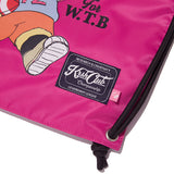 WITTY BUNNY YOUTHHOSTEL GRAPHIC GYM SACK [PINK]