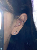 mini star earrings