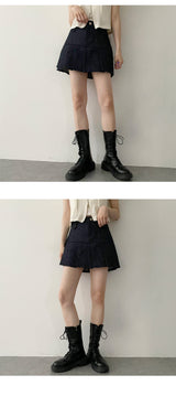 ディーポンスリットプリーツミニスカート / Deepong Slit Pleated Mini Skirt