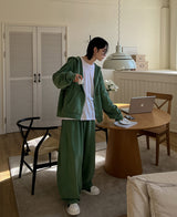 ニットピグメントフードジップアップ / Kint pigment hood zip-up (3 color)