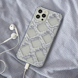 CROCHET NET PHONE CASE_WHITE