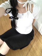 プリンセスホルターリボンチョーカーショートスリーブ / Princess Halter Ribbon Choker Short Sleeve