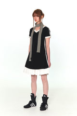 V NECK LINE OPS (BLACK)