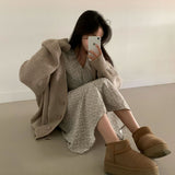 [BELLIDE MADE] Granma loose fit knit cardigan
