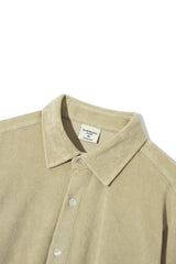 テリー コットン シャツ S104 / Terry Cotton shirt S104 Ecru Beige