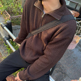 ASCLO Need U Half Zip Up Knit (4color)