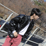 Mase Stitch Leather Coating Jacket (3color)