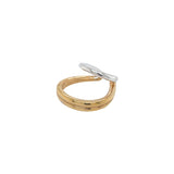 ２トーン２ラインスモールイヤーカフ/two tone two line small earcuff