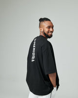 オーバーサイズTシャツ / I Diff Logo Oversize T-shirts (Black)