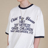 オールドアイビークラブ ボックスハーフTシャ/Old Ivy Club Box Half T-shirt (2color)