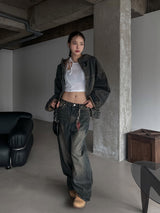 (UNISEX) インアワーウォッシングワイドデニム