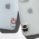 ブラック - コスチューム サムキャット カップル フォンケース_マット
