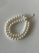 [92.5silver] スワールパールネックレス _8mm