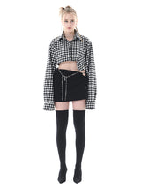 カットアウトミニスカート/CUT OUT MINI SKIRT