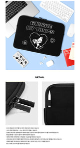 MILK JOIE-BLACK(15INCH NOTEBOOK POUCH) (6615489773686)
