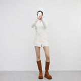 Sophie Velvet Square Long Boots