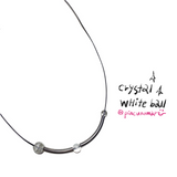 Crystal white ball - Silver bar (5 type)