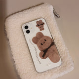 ジャイアントバニーダンダンジェリーハードアイフォンケース/Giant Bunny Dung dung Jelly Hard phone case BROWN