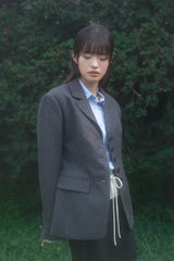CLASSIC RIBBON JACKET (CHARCOAL)
