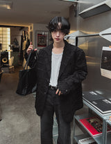 ブランコダメージチェックブレザー (2 color)