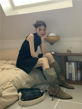 アンフッテッドトップ スカート ツーピース/Unfooted Top Skirt Two Piece