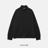 Todd Oversized Fit Composite Paper High-Neck Zip-Up (4color)