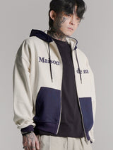 UNISEX 2ウェイツートーンドロップフィットフードジップアップ(FCD1ZP101M)