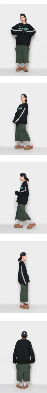 オープンカーゴロングスカート / open cargo long skirt