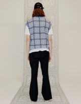 グラニースクエアオーバーサイズベスト/GRANNY SQUARE OVERSIZED VEST VERY PERI