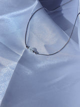Simple crack crystal necklace