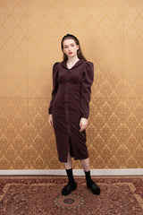 volume sleeve dress (6651910652022)
