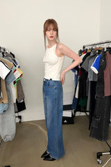 BASIC WIDE DENIM PANTS (BLUE)