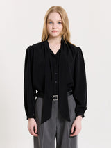 PUFF TIE BLOUSE