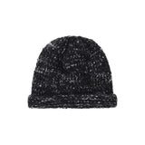 VA Square Longlabel Rollup Beanie / Black