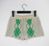 アーガイルニットショートパンツ / Argyle Knit Short Pants (3color)